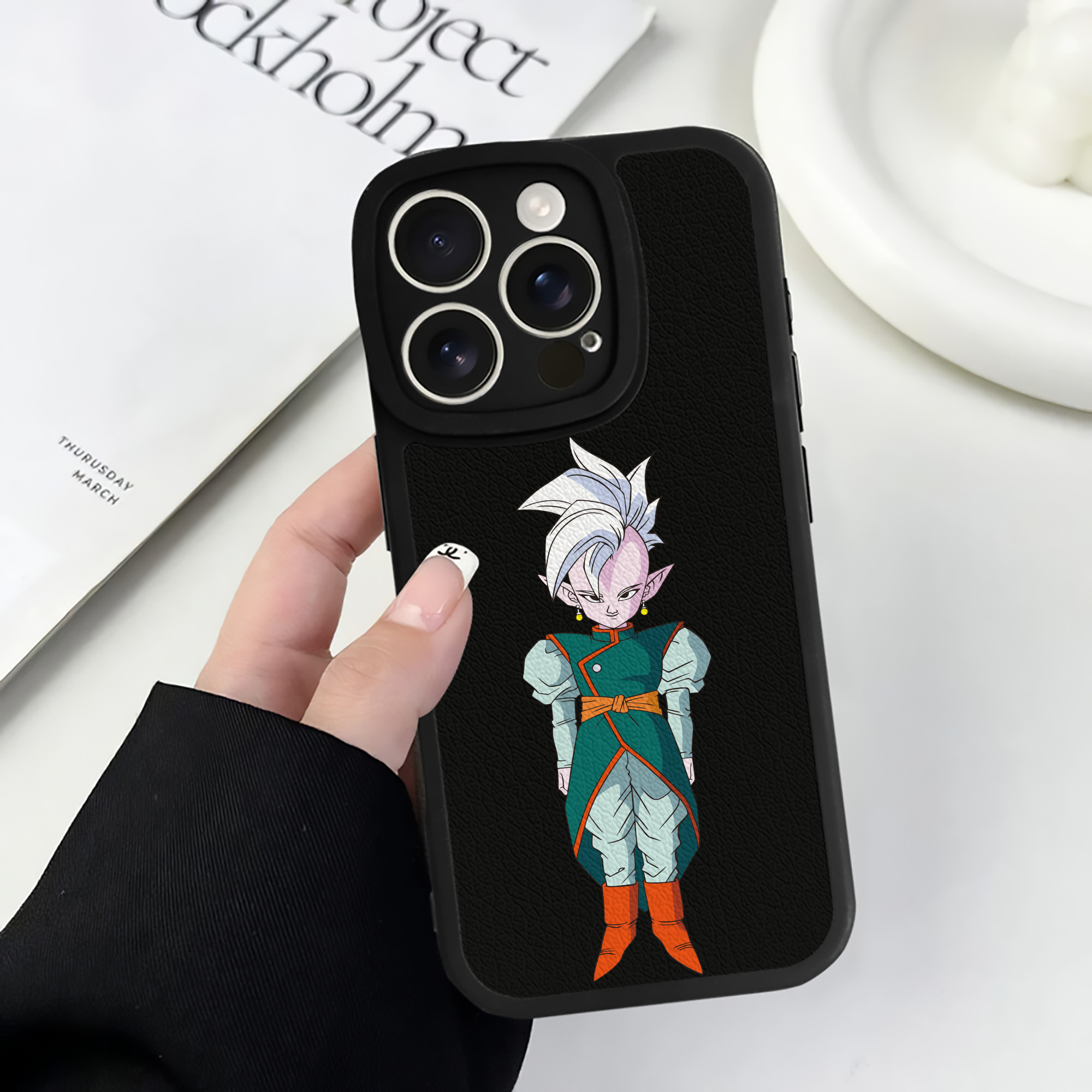 （画像用） ドラゴンボール DRAGON BALL 【iPhone 16シリーズ対応】シリコンスマホケース（レザー調） 材質：シリコン